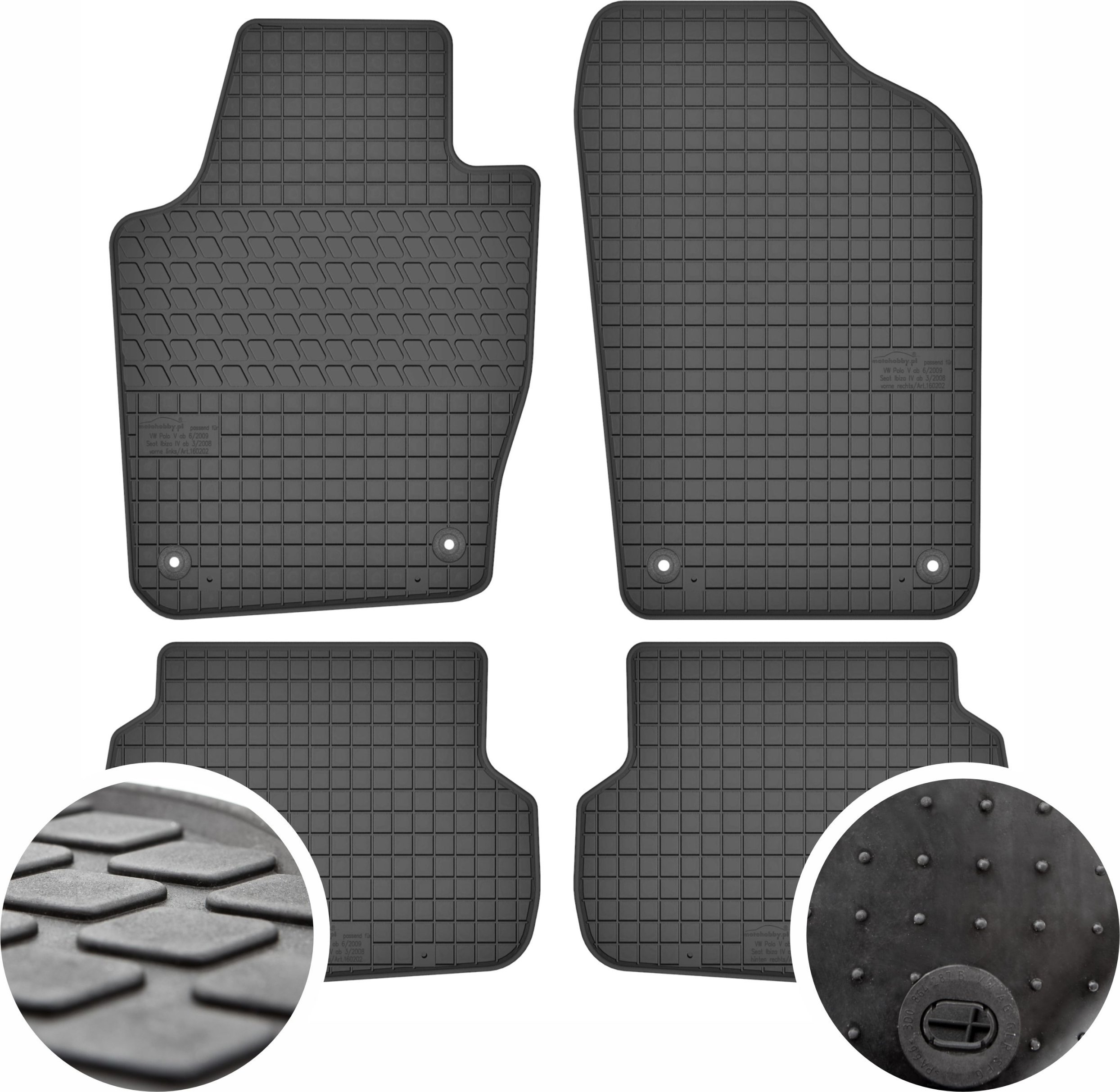 GeyerHosaja Dywaniki gumowe do Seat Ibiza IV