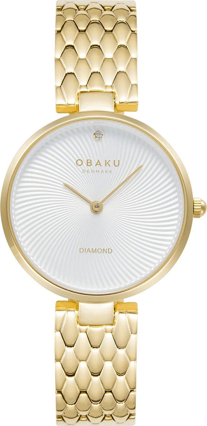Zegarek OBAKU Zegarek damski Obaku Denmark V256LXGISG złoty