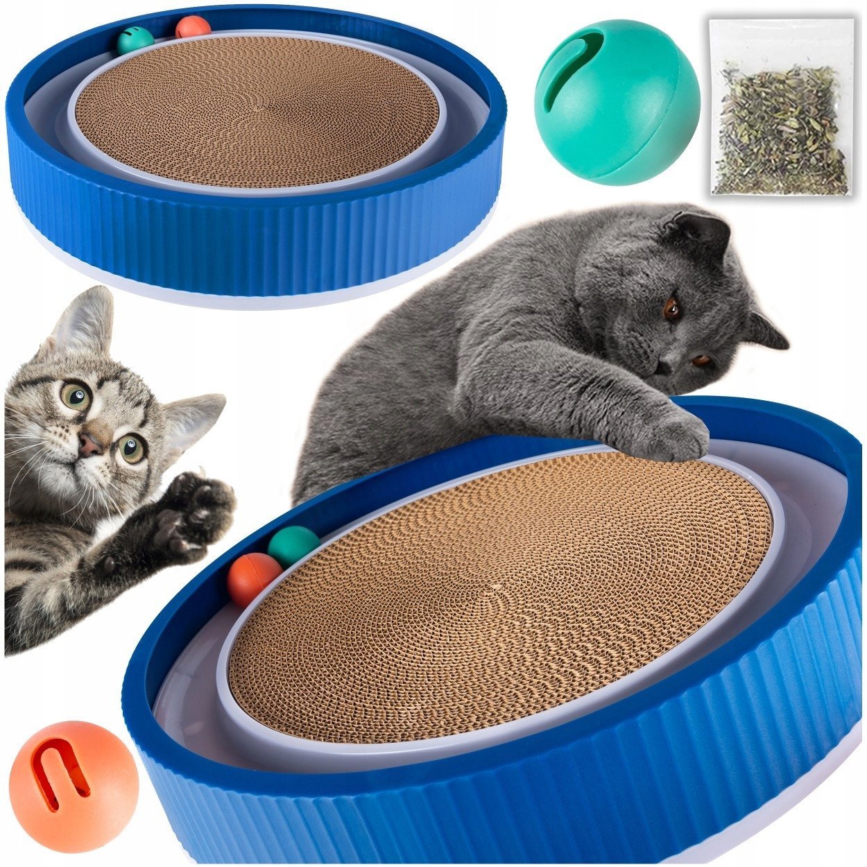 ZW3A DRAPAK KARTONOWY KOTA RULETKA KÓLKO DO ZABAWY