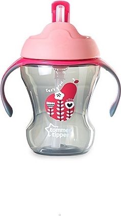 Tommee Tippee Kubek ze słomką Girl 230ml różowy (TT0321)