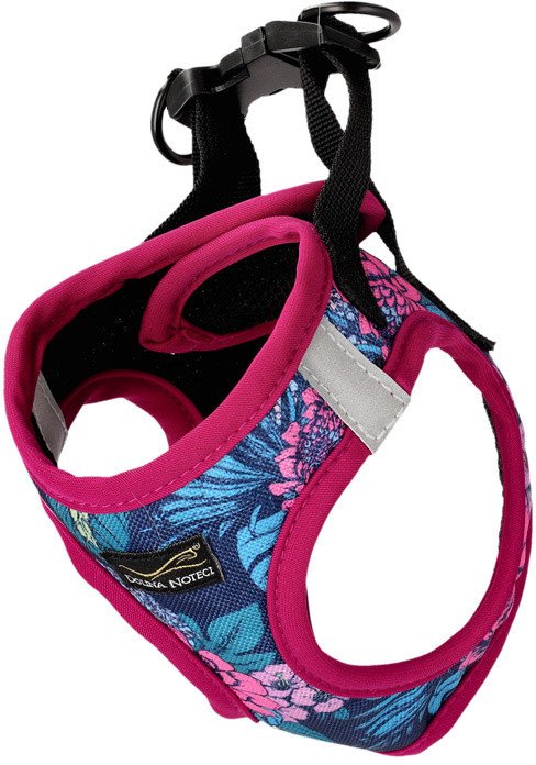 Dolina Noteci Szelki bezuciskowe z siatką dla psa Kwiatowy zakątek XS
