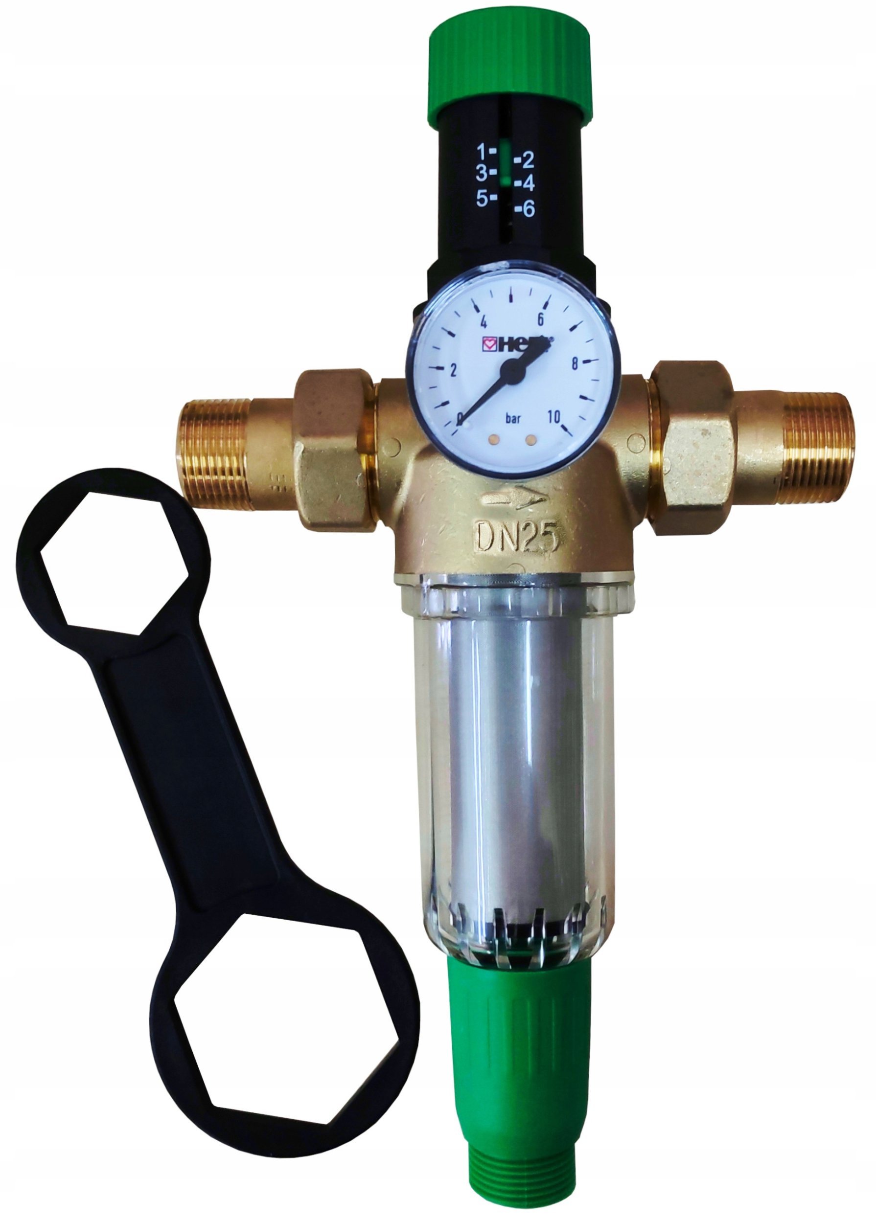 Filtr do wody zimnej z reduktorem ciśnienia DN25