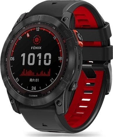 Tech-Protect TECH-PROTECT ICONBAND PRO GARMIN FENIX 3 / 5X / 3HR / 5X PLUS / 6X / 6X PRO / 7X BLACK/RED