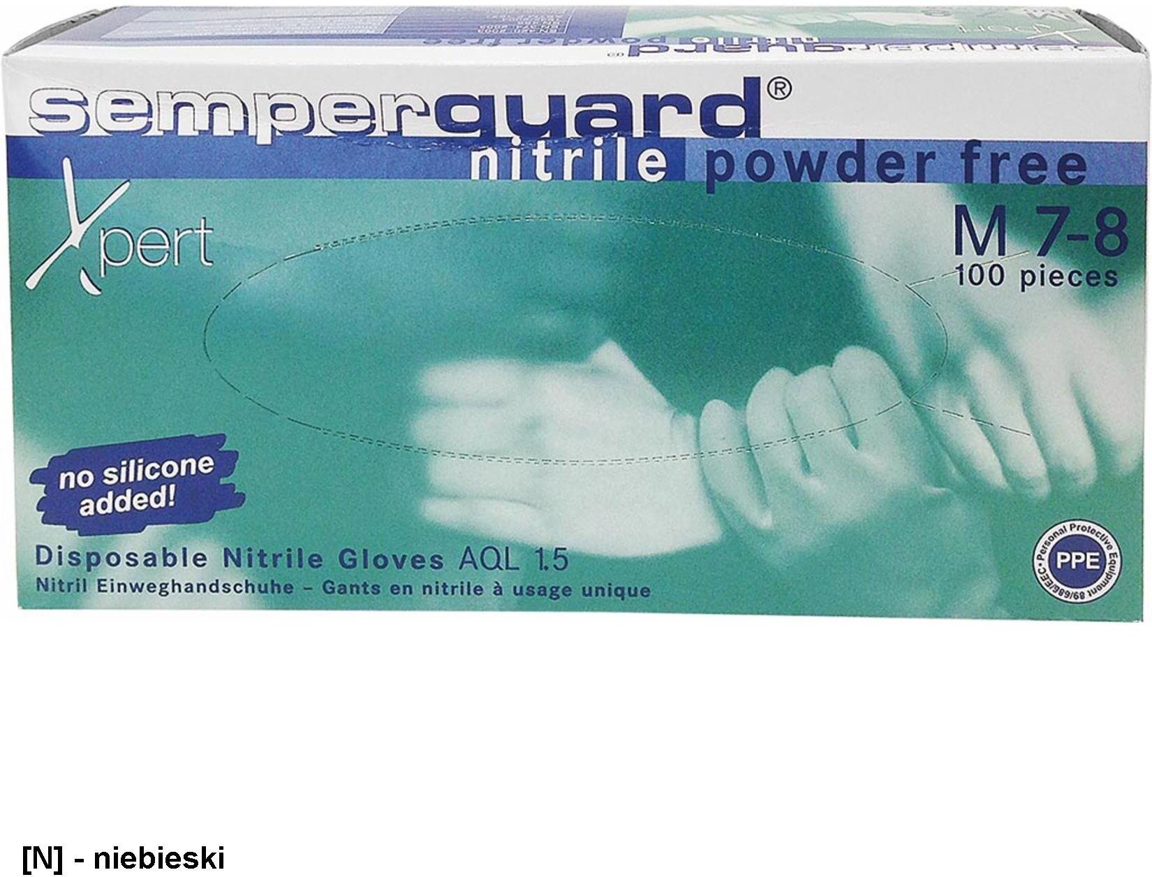 Reis RNIT-SEM-XPERT - Rękawice nitrylowe czarny S