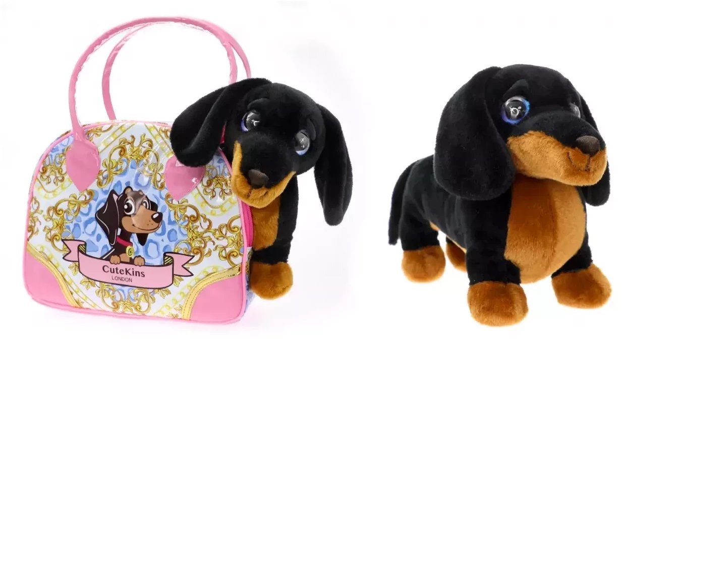 CUTEKINS plush dog with carry case Dachshund, 51088