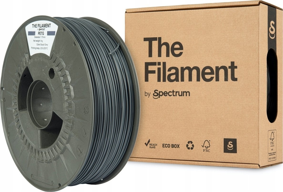 The Filament 3D filament, PETG, 1,75mm, 1000g, TF-24017, basalt grey