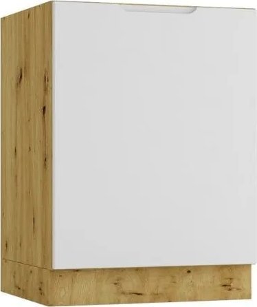 Stolkar Szafka kuchenna stojąca ISABEL D60PC P/L szary mat/dąb artisan STOLKAR