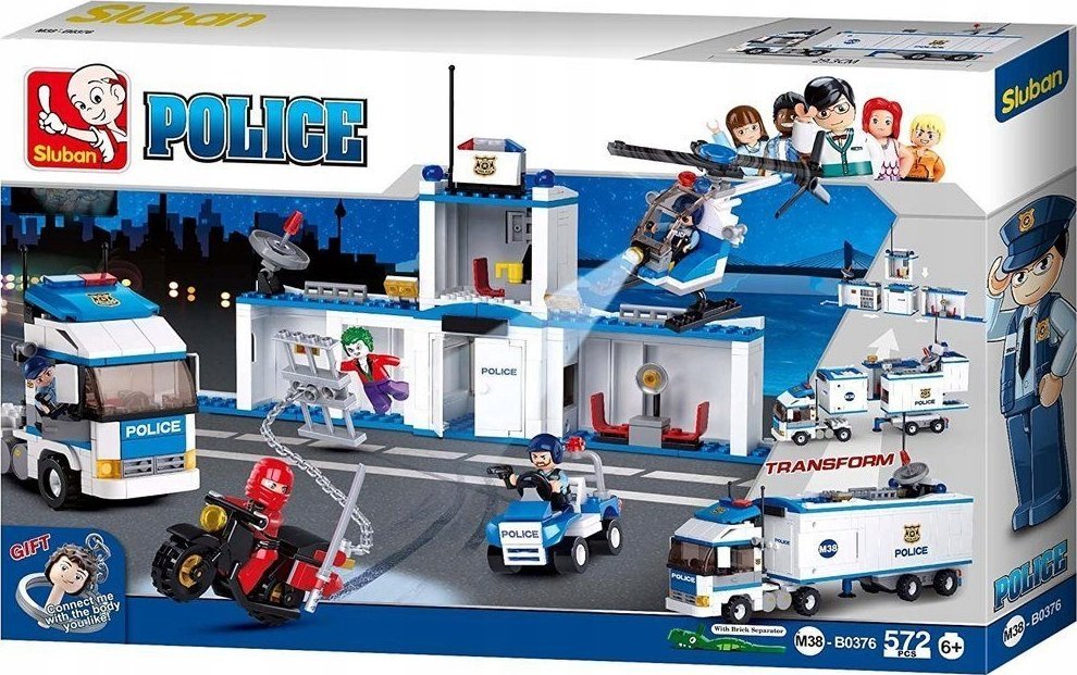 Sluban BLOCKS SLUBAN POLICE TRUCK 572 PCS