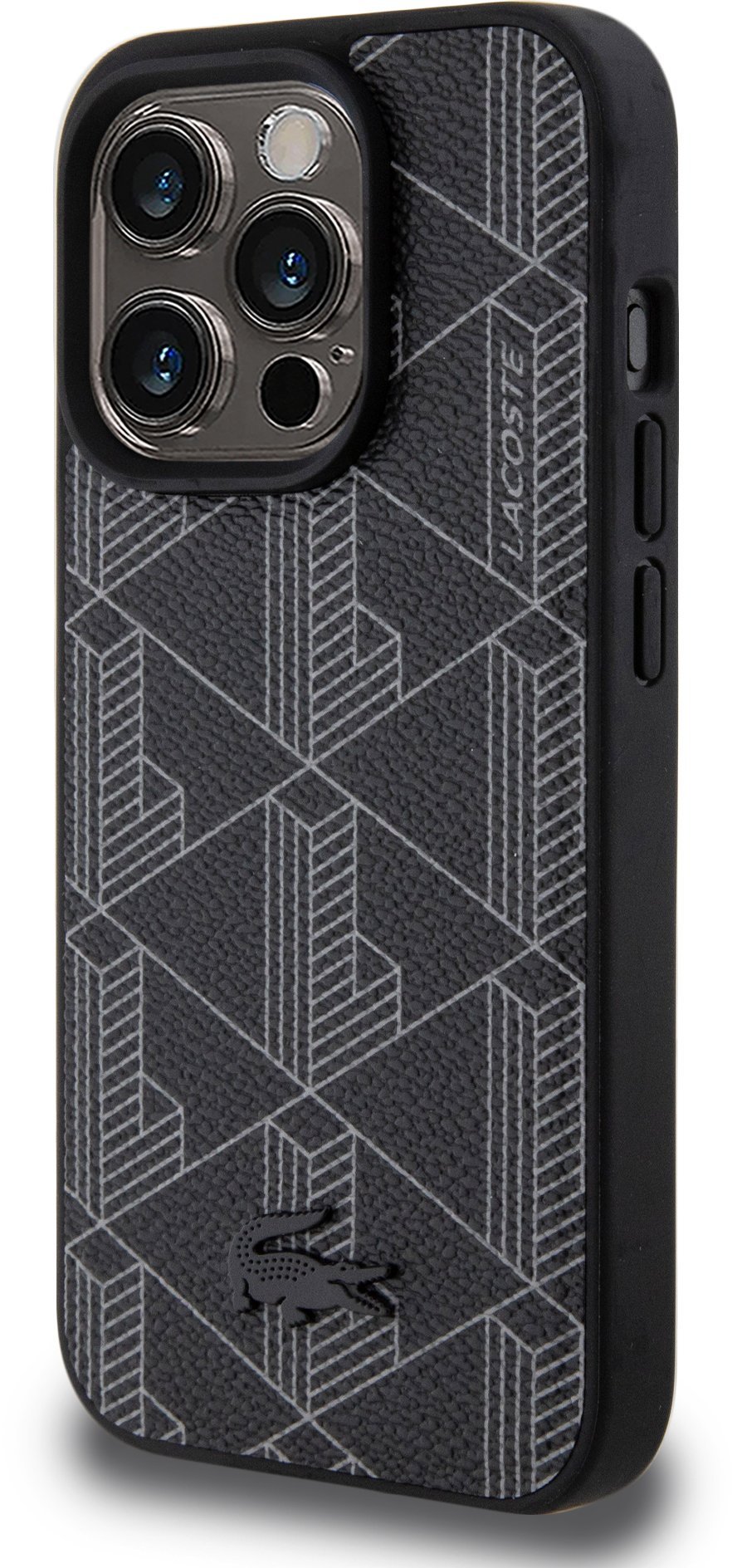 Lacoste LCHMP15LPBSK iPhone 15 Pro 6.1" czarny/black hardcase Blend Monogram MagSafe