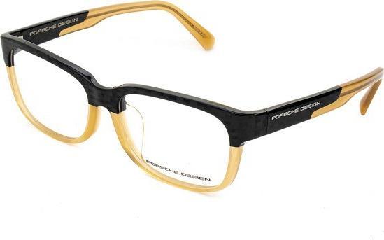 Porsche Ramki do okularów Męskie Porsche P8707-B Brązowy ( 54 mm)