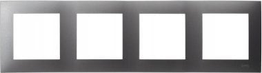 Ospel Ramka poczwórna Ospel Szafir R-4Z/70 szary mat