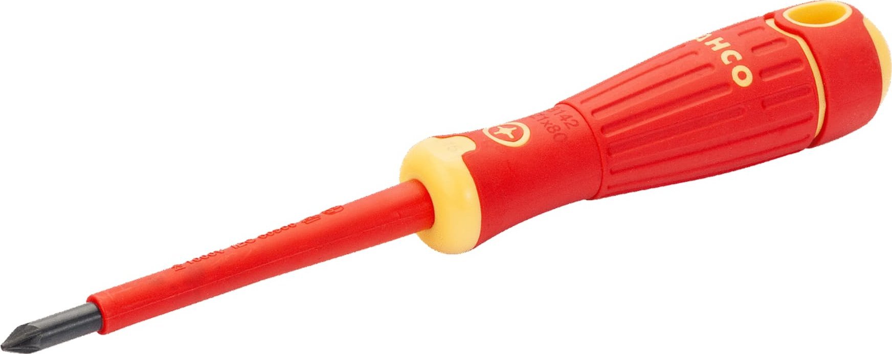 Bahco Wkrętak izolowany PZ1x80 mm SB BAHCO