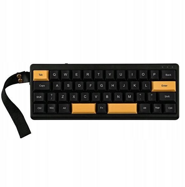 Mechanical keyboard Epomaker TH40 Wisteria Linear Switch black-gold