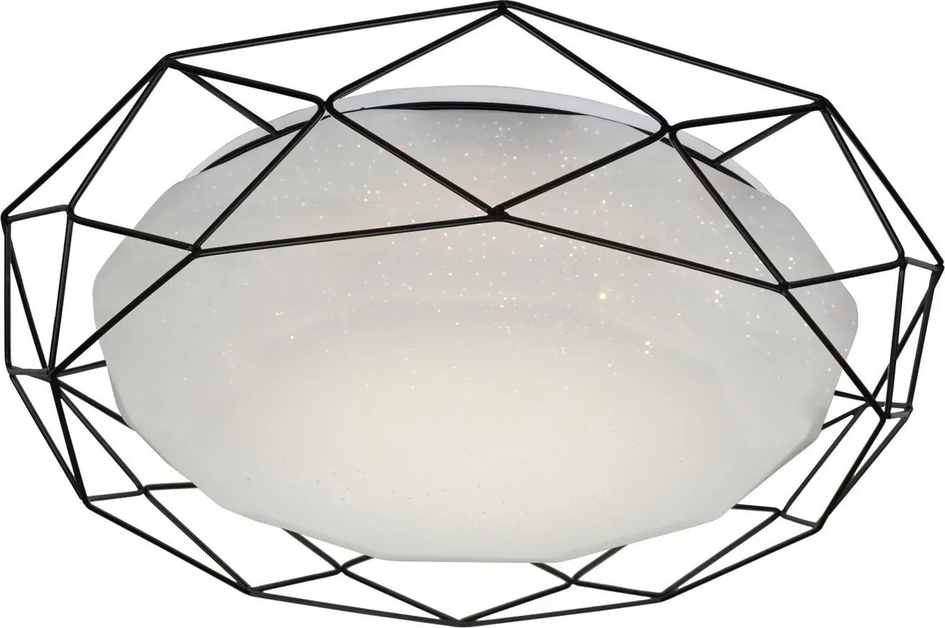 Lampa sufitowa Lumes Czarny plafon z efektem nocnego nieba - K070-Lyra