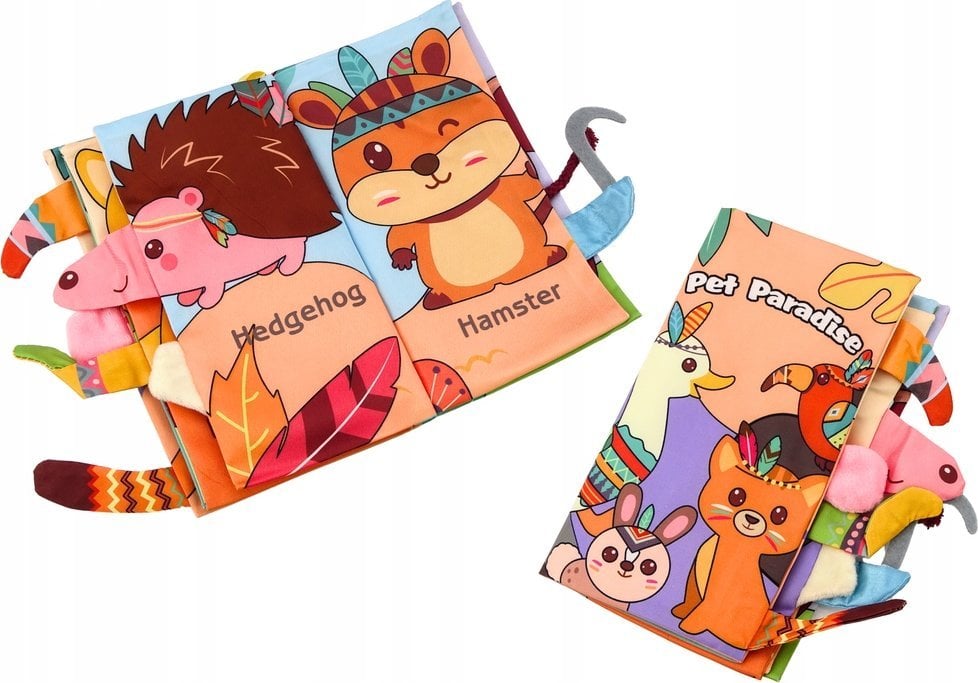 LeanToys Miękka Książeczka Edukacyjna Szeleszcząca Zwierzęta Leśne