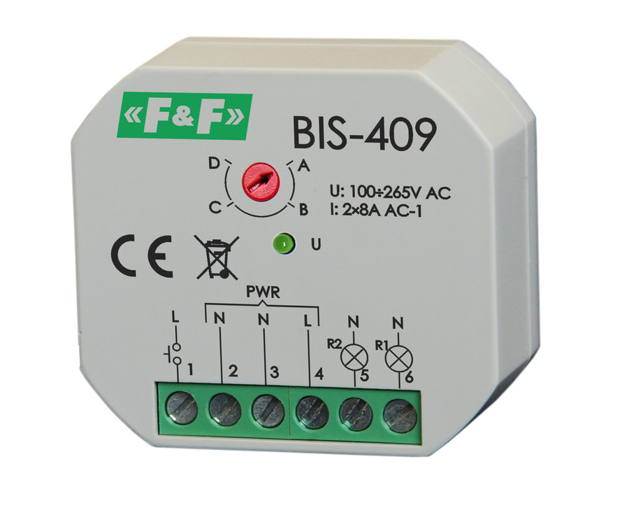 F&F Przekaźnik bistabilny 2Z 8A 230V AC BIS-409