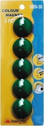 Argo Magnesy 30mm ARGO WF 607295 zielone 5 szt