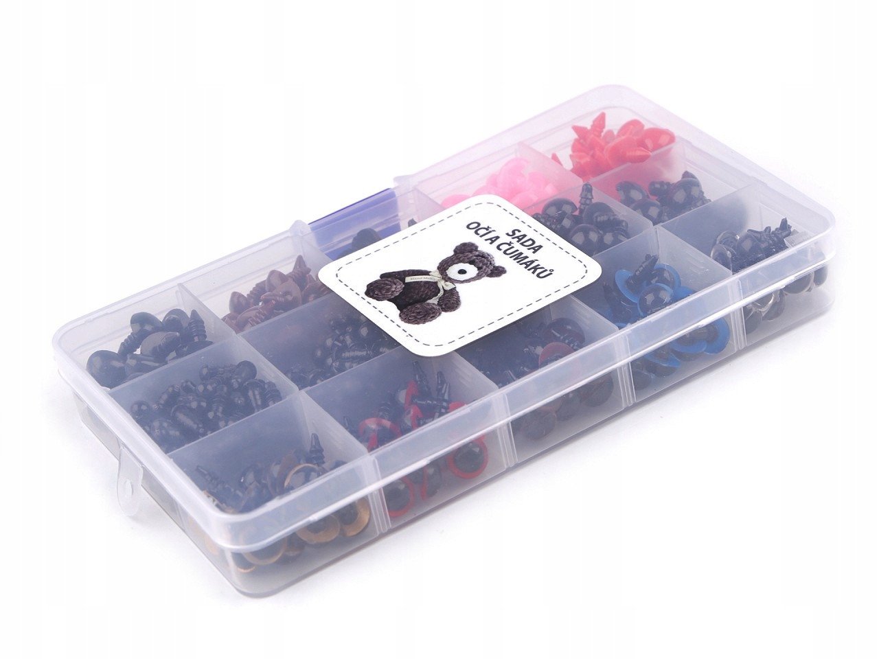 Zestaw oczek do maskotek oczka bezpieczne 376 zestawów mix