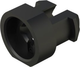 SCHROFF Tuleje SCHROFF do M2.5, plastikowe, czarne, 100 szt.