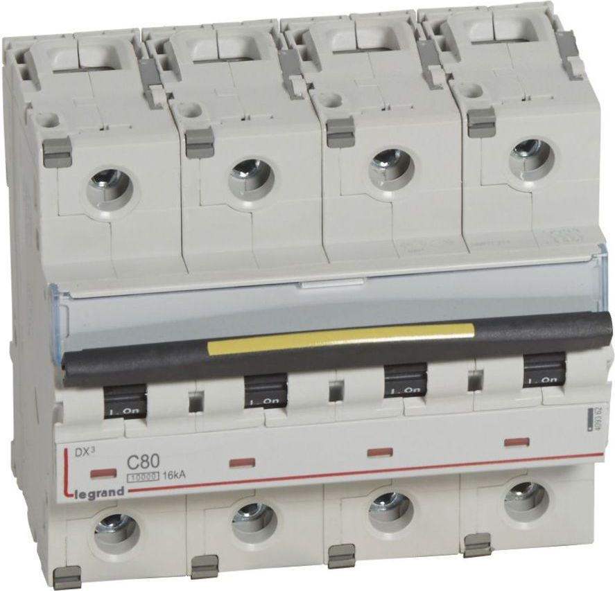 Legrand Wyłącznik nadprądowy 4P C 80A 10/16kA AC S314 DX3 (409362)