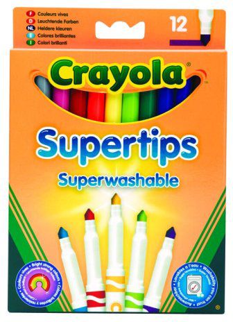 Crayola Flamastry Supertips Pastelowe 12szt (7509)