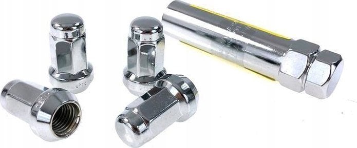 D1Spec Kute nakrętki zabezpieczające D1Spec Stal 12x1,25 Silver