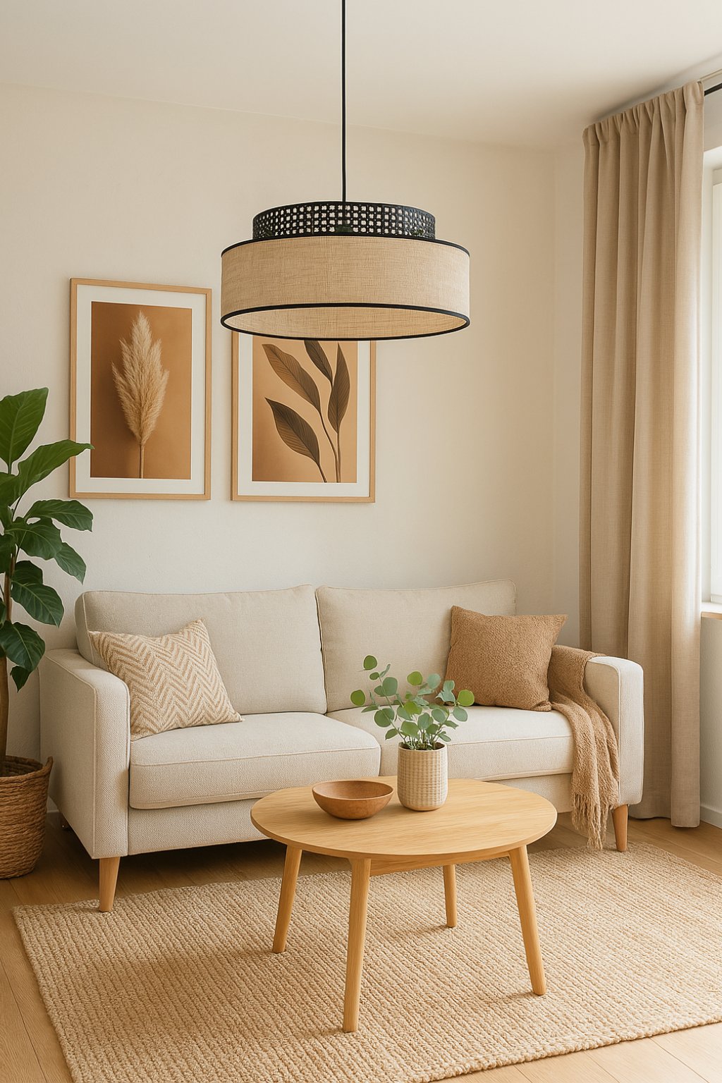 Nowoczesna lampa sufitowa STEFIA boho do salonu eco styl