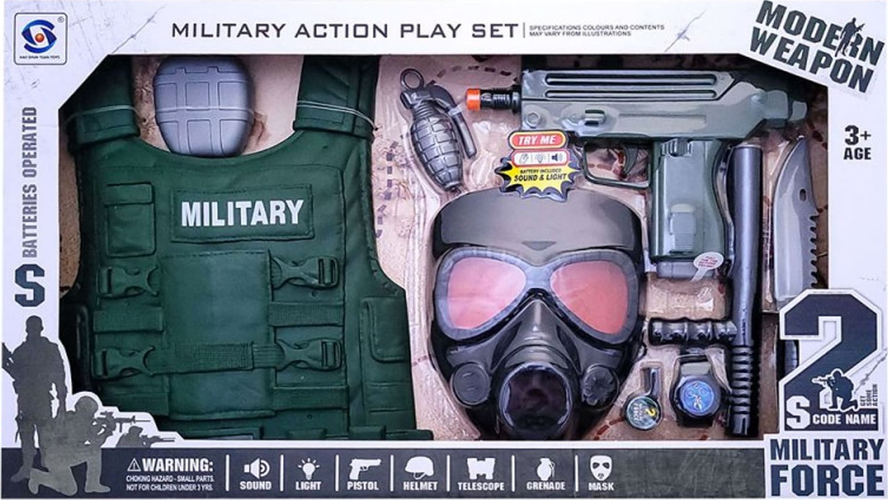 EUROBABY ZABAWKI Zabawka zestaw żołnierza