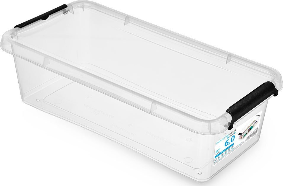 ORPLAST MOXOM - Pojemnik plastikowy + pokrywka - SimpleStore - 40x20x11 cm - 6 L