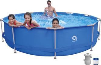 Enero Basen stelażowy owalny z pompą filtrującą 360x76cm (17799EU)