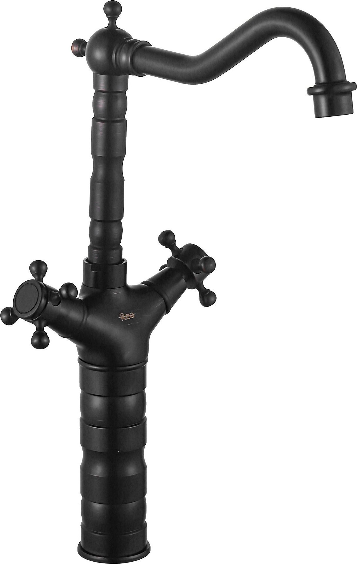 Rea Bateria kuchenna umywalkowa Rea Rustico Czarna przecierana