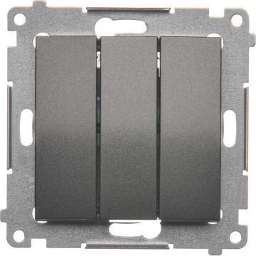 Kontakt-Simon Simon 54 Przycisk potrójny antracyt DP31.01/48