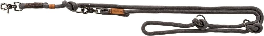 Trixie Smycz regulowana BE NORDIC, S–M: 2.00 m/o 8 mm, ciemnoszara/brązowa