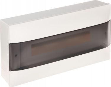 Legrand Rozdzielnica modułowa natynkowa PRACTIBOX S 1x18 drzwi przezroczyste 137436