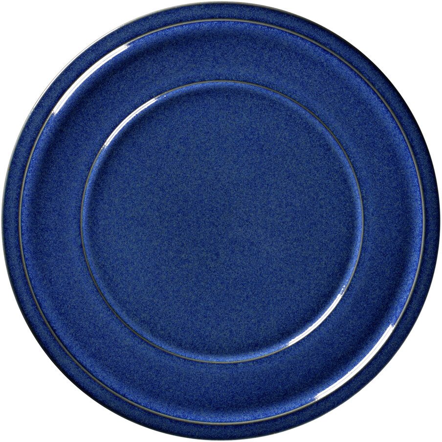 STONE Talerz płaski 24 cm kobaltowy