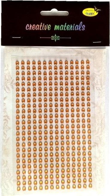 Stiker z kryształkami 4mm 336szt złoty