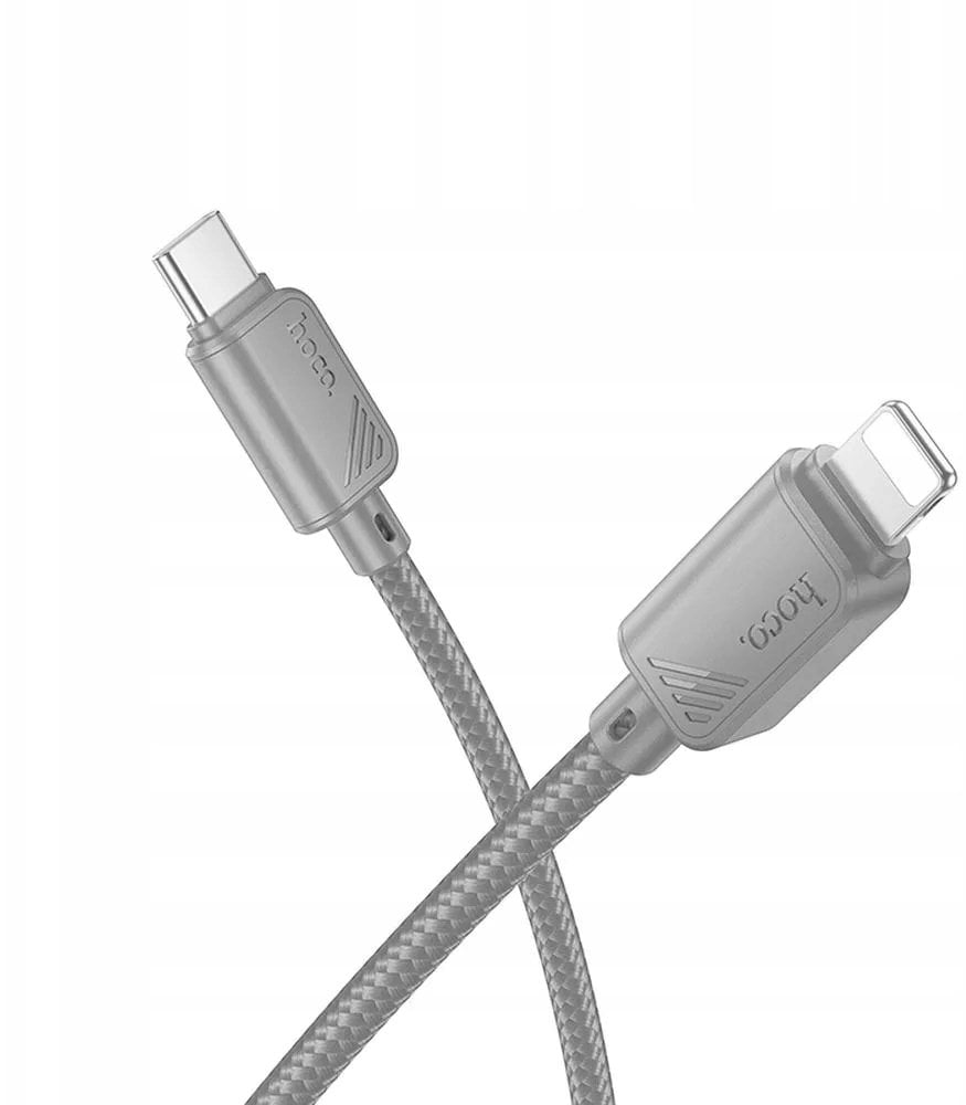 Kabel USB C do Lightning Hoco PD 27W 1 m X113 szary