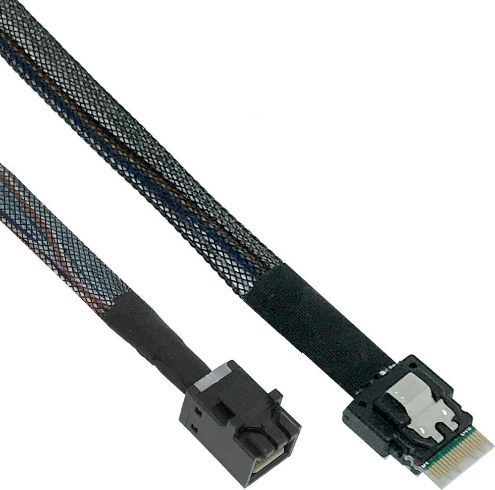 InLine SFF-8654 - SFF-8643, 0.5m, Czarny (27643A)
