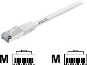 Equip Patchcord, S/FTP, Cat6A, PIMF, 5m, biały (605614)