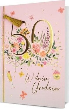 Karnet B6 Urodziny 50