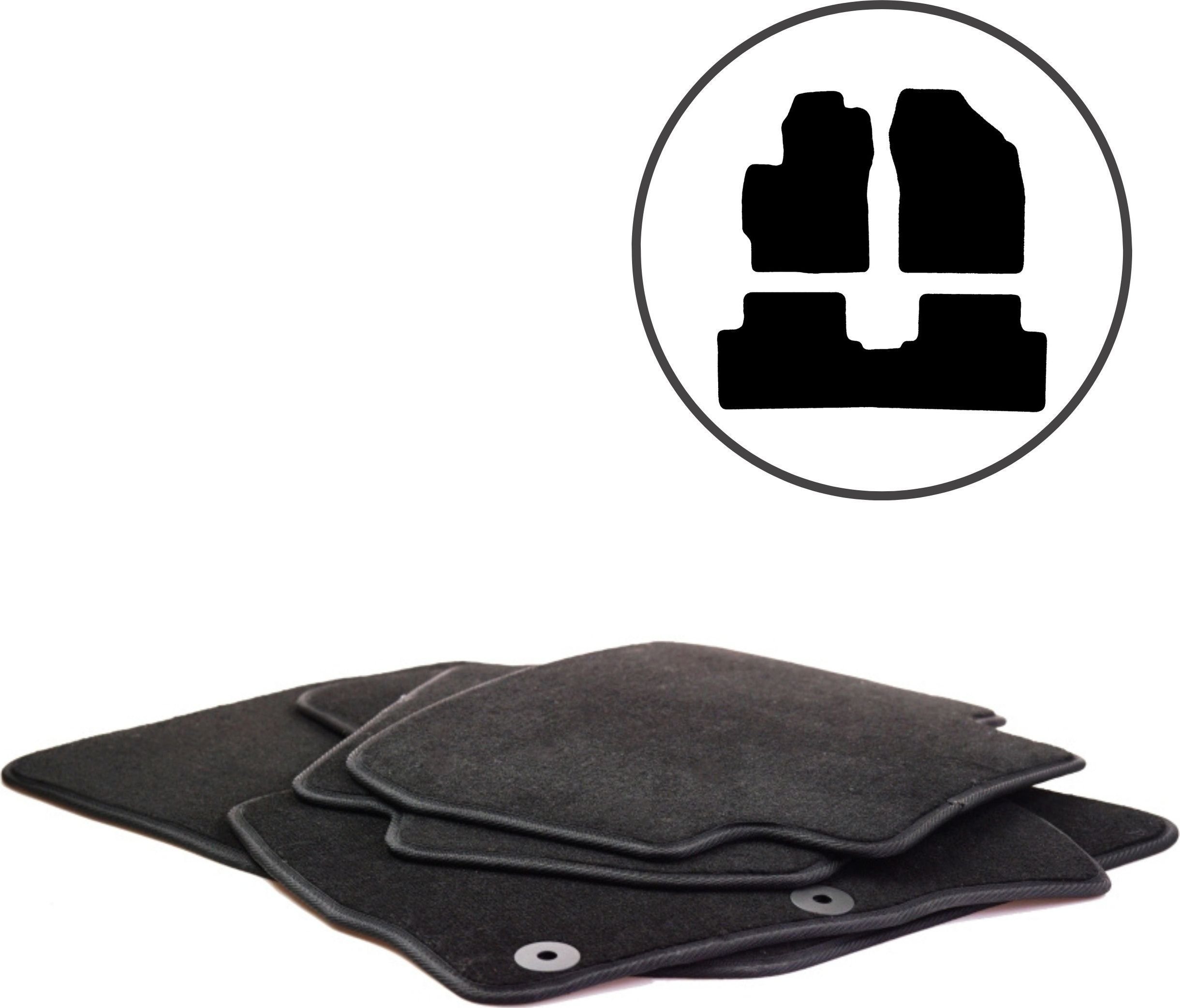 Dikel Dywaniki samochodowe 4szt. Toyota Corolla E15