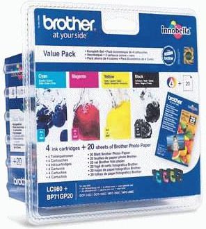 Tusz Brother tusz oryginalny LC-980 Value Pack