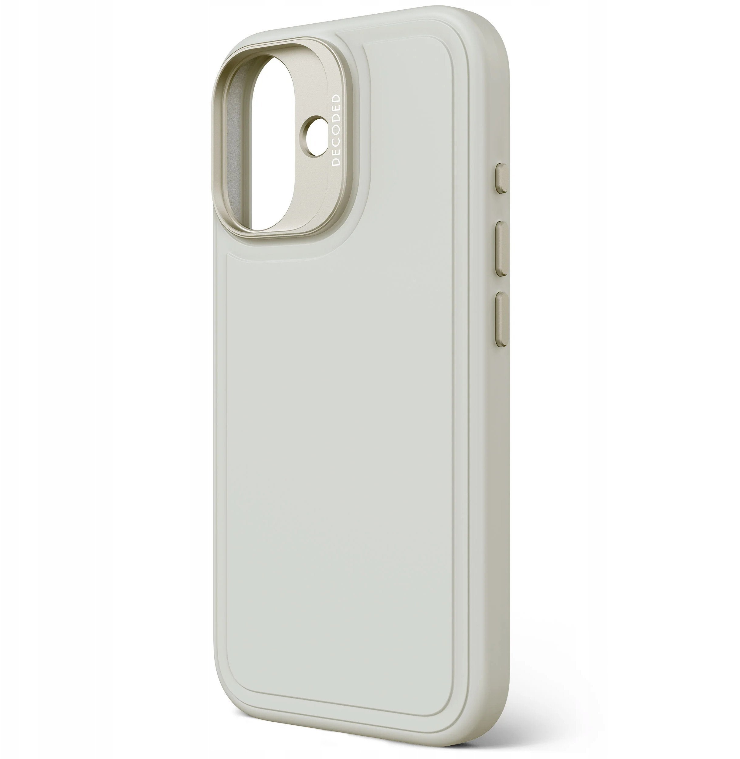 Decoded AntiMicrobial Silicone Stacks Backcover - silikonowa obudowa ochronna do iPhone 16 kompatybilna z MagSafe (stone gray)