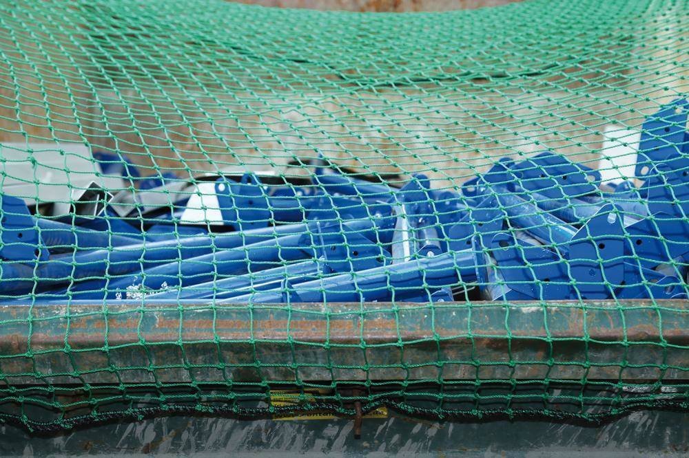 Siatka na kontener 3,5x5,0 m, szer. oczka 45, zielona, bez gumy