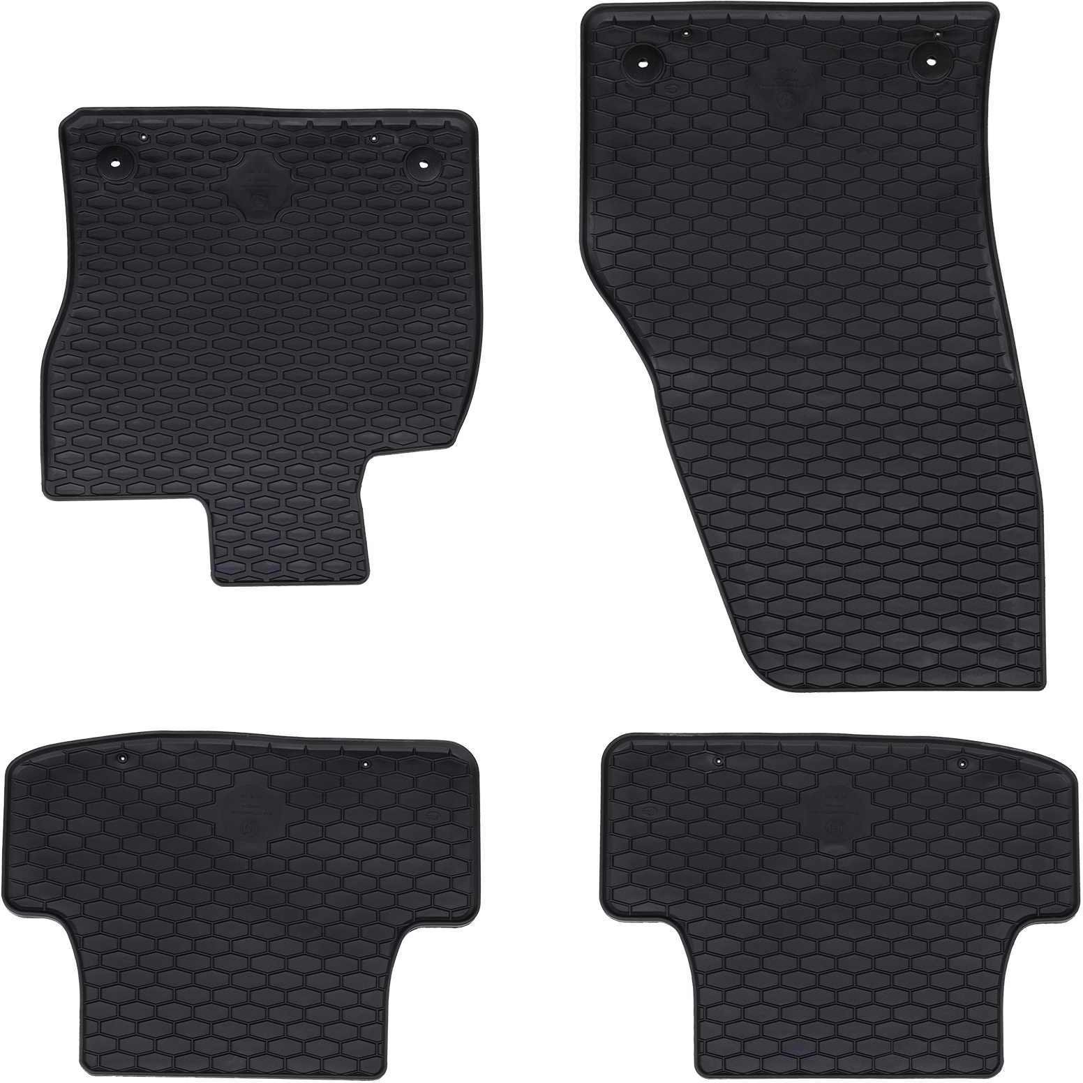 vidaXL Mata samochodowa 4 pcs Czarny VW T-ROC TPE