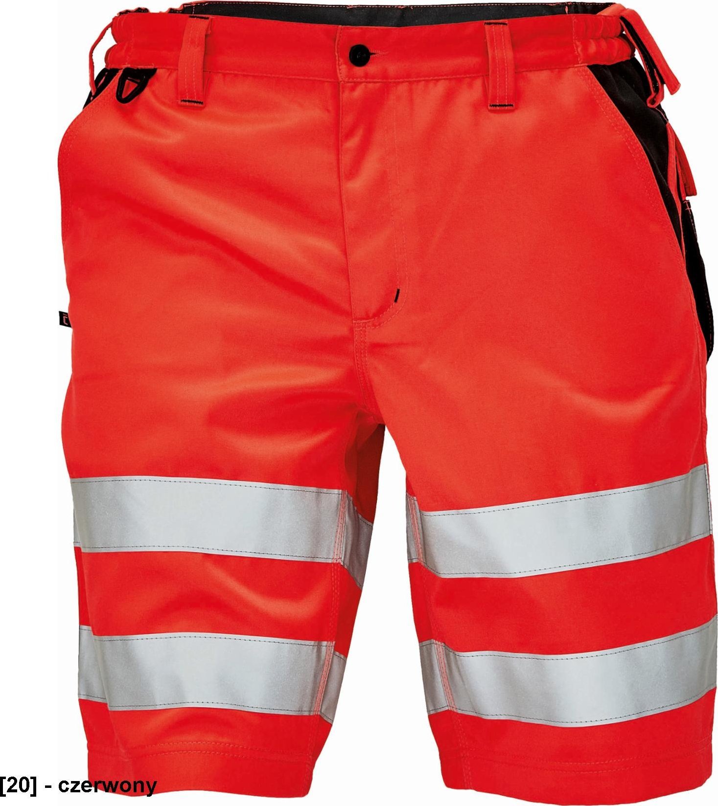 CERVA KNOXFIELD HI-VIS SHORTS - czerwony 48