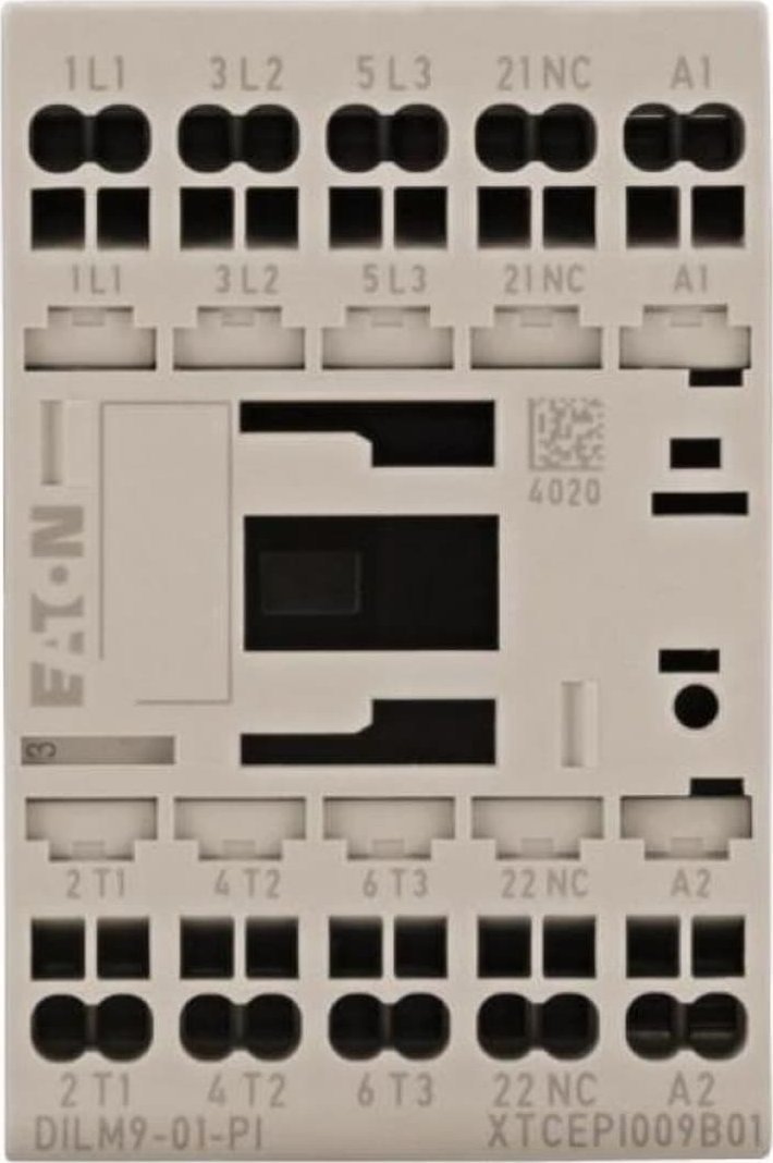 Eaton Stycznik mocy DILM 3-biegunowe 380 V 400 V 4 kW 1R 230 V AC zaciski sprężynowe Push-In 199234