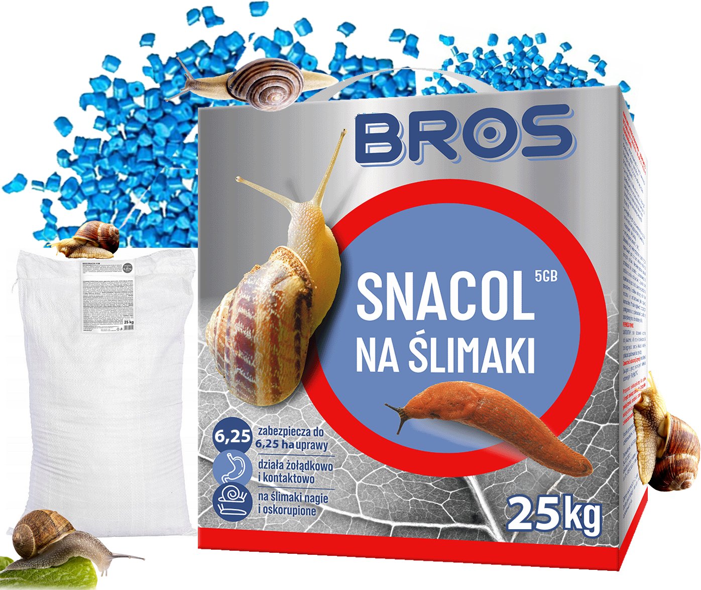 BROS - Snacol 5GB zwalcza ślimaki 25kg