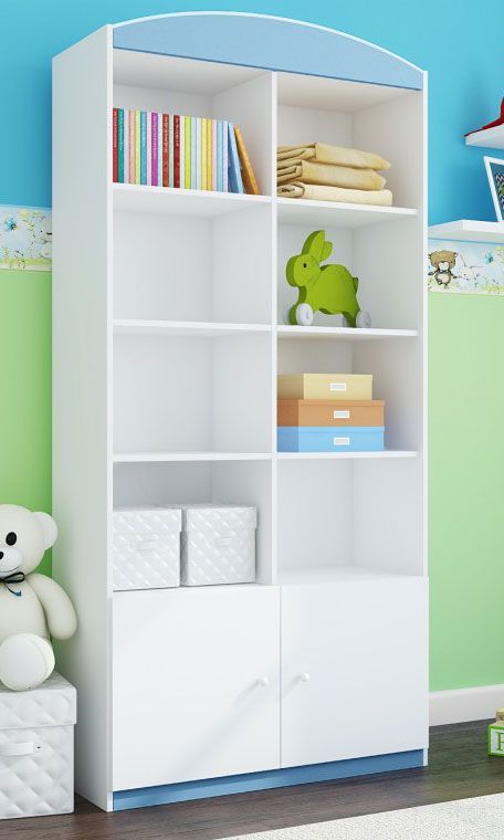 Elior Regał dla chłopca Happy 5X - niebieski