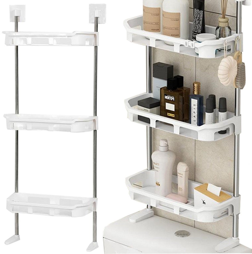 Półka łazienkowa na toaletę 3 poziomowa regał wc